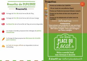 Nouvelles du 21/01/2022 - Place du Local Belfort/Montbéliard
