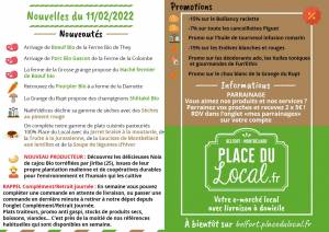 Nouvelles du 11/02/2022 - Place du Local Belfort/Montbéliard
