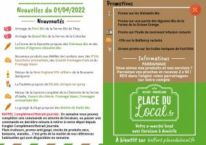 Nouvelles du 01/04/2022 - Place du Local Belfort/Montbéliard