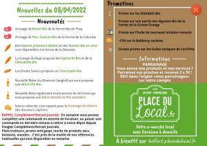 Nouvelles du 08/04/2022 - Place du Local Belfort/Montbéliard