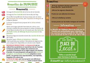 Nouvelles du 29/04/2022 - Plants & Légumes printaniers...